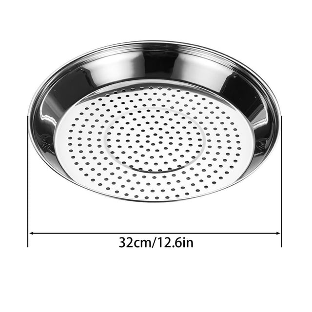 Vwrxbz Stainless Steel Steaming Tray Insert for Pot Steamer Rack for Cooking Vegetables Dumplings Seafood Versatile