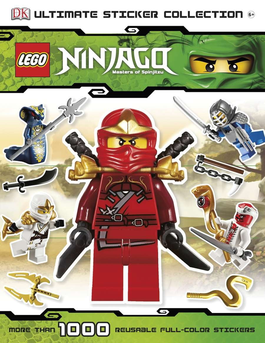 Lego Ninjago Masters of Spinjitsu 5 Packs Of Stickers Topps Characters Book BN 