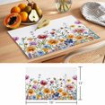 thumbnail image 6 of Spring Flower Placemats Set of 1, Watercolor Pink Yellow Floral Vine Leaf Plant Farmhouse Non-Slip Place Mats Washable Table Mats for Kitchen Dining Table Decorations Indoor/Outdoor, 6 of 9