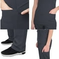 thumbnail image 5 of Womens Medical Scrub Set GT 4FLEX Vneck Top and Pant-Pewter-2XL, 5 of 7