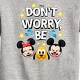 thumbnail image 3 of Disney Emoji - Don’t Worry Be Emojis - Toddler And Youth Crewneck Fleece Sweatshirt, 3 of 5