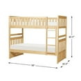 thumbnail image 5 of Lexicon Lit Superposé Simple/Simple Contemporain en Bois et Panneau MDF, Pin Naturel, 5 of 5