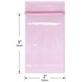 thumbnail image 2 of Plymor 2" x 3" (Pack of 500), 4 Mil Heavy Duty Anti-Static Zipper Reclosable Plastic Bags, 2 of 3