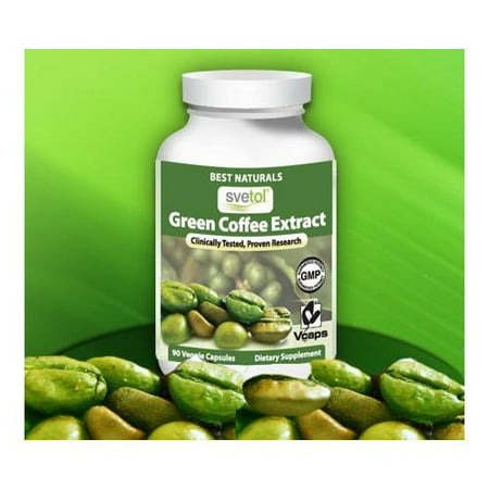 SVETOL® Green Coffee Bean Extract, 400mg, 90 Vegetarian Capsules (400 mg Svetol® per Capsule - The Svetol® Standard (Best Vegetarian Indian Food)