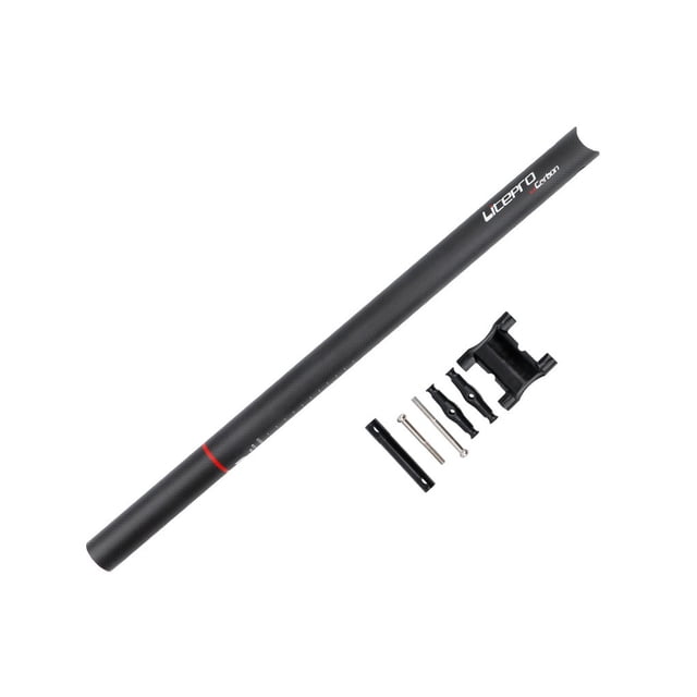 Eigraketly Tubo de asiento de tija de sillín mate 3K anticolisión varillas de asiento de alta resistencia fuerte capacidad de carga bicicleta de Ciclismo Mate