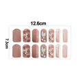 thumbnail image 2 of 8 piezas de pegatinas de esmalte de uñas de envoltura completa, tiras de uñas autoadhesivas, tiras de uñas de gel, calcomanías artísticas con lima de uñas para el hogar, mujeres y niñas, decoraciones, 2 of 5