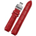 thumbnail image 3 of Correa de reloj de cuero genuino para Cartier Blue Balloon para hombres y mujeres, correa de reloj CONVEX con pasador o hebilla de mariposa, negra y roja, 16, 18, 20 y 22 mm, 3 of 5