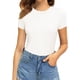 thumbnail image 2 of Xishao Women's Round Neck Short Sleeve T Shirts Basic Bodysuits Xishao ropa, 2 of 2