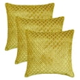 thumbnail image 5 of The HomeCentric Decorative Chartreuse Green Pack of 2, 24"x24" (60x60 cm) Throw Pillow Covers, Velvet Textured, Lattice, Geometric Throw Pillows For Sofa, Geometric Modern Style- Geolattice Chartreuse, 5 of 5