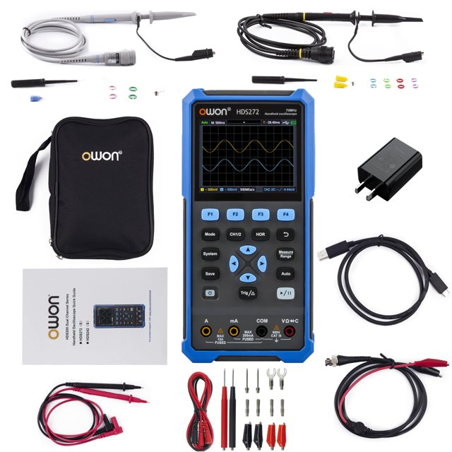 Osciloscopio Abestop HDS272 70 MHz ancho de banda 2 canales con multímetro
