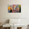 thumbnail image 2 of Elephant Stock Zebras Wall Art - Horizontal Multi Panel Canvas - Living Room Wall Decor - Animal Multi Panel - Orange And Pink Decor By Richard Wallich - 33" x 20", 2 of 8