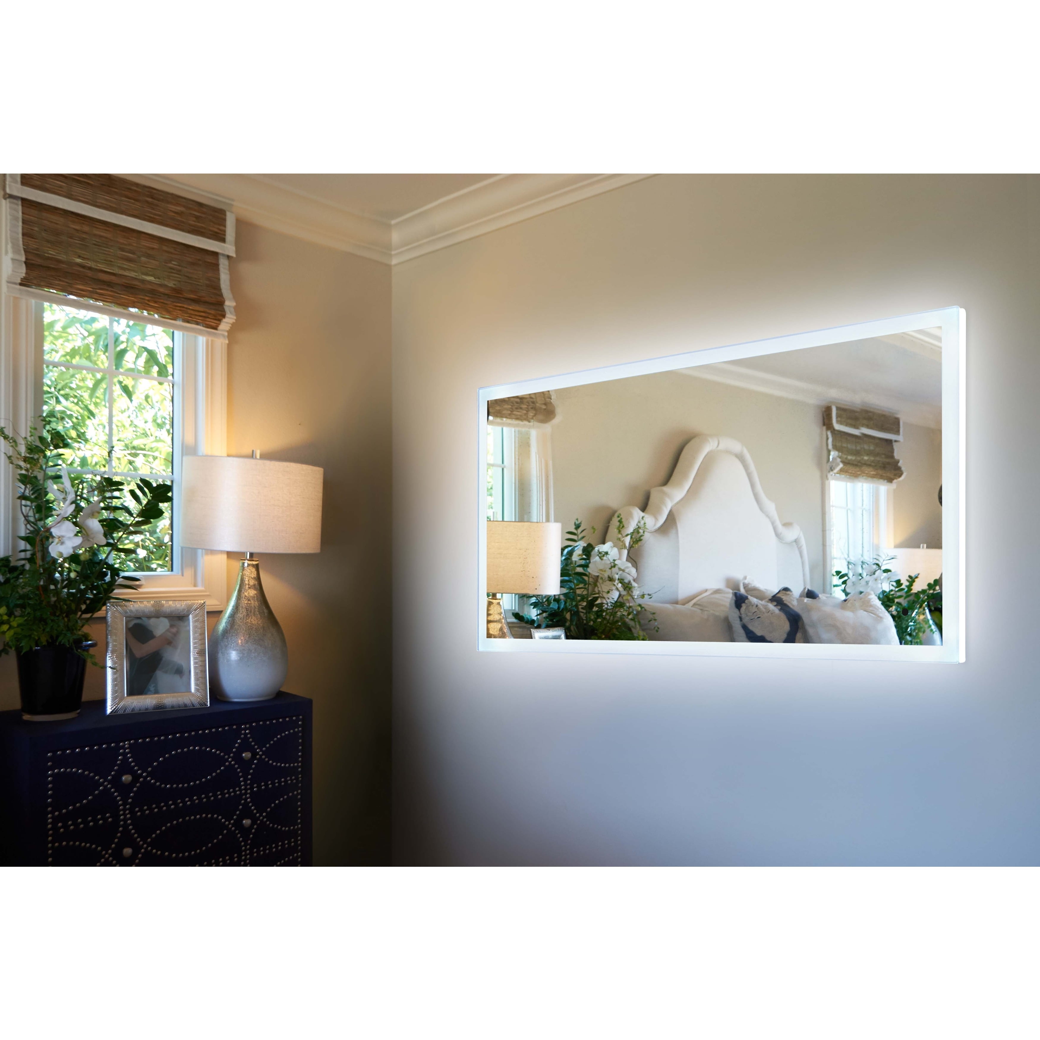 Hera Rectangle/Square LED Wall Mount Lighted Vanity Mirror Featuring