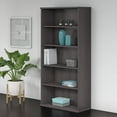 thumbnail image 5 of Studio C 5 Shelf Bookcase in Storm Gray - Engineered Wood, 5 of 5