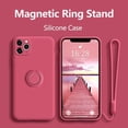 thumbnail image 2 of Liquid Silicone Finger Ring Magnetic Holder Bracket For iPhone 15 14 13 12 11 Pro Mini XR X XS Max 7 8 Plus Phone Case, 2 of 5