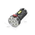 thumbnail image 2 of TIMIFIS Flash Light Lampe de Poche à DEL Huit Perles de Lampe Surligneur Super Lumineuse Rechargeable Lampe de Poche de Camping Lampe de Table Éclairage Extérieur Camping et Randonnée, 2 of 8
