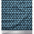 thumbnail image 1 of Soimoi Blue Heavy Canvas Fabric Triangle Art Geometric Print Fabric by the Yard 58 Inch Wide, 1 of 3