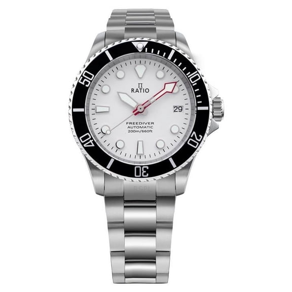 Ratio FreeDiver Sapphire Stainless Steel White Dial Automatic RTF047 200M Men's Watch