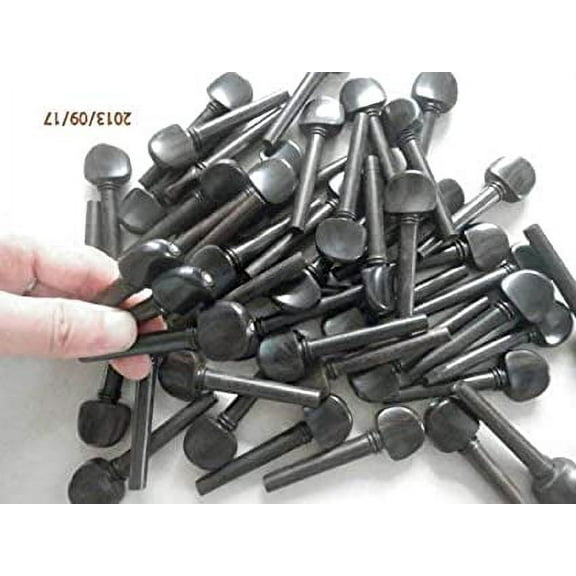 100pcs violin pegs 4/4 natural Ebony wood wholesale