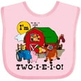 thumbnail image 3 of Inktastic TWO-I-E-I-O Boys or Girls Baby Bib, 3 of 4