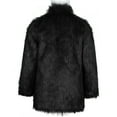 thumbnail image 5 of ZVNAΖH Mens Faux Fur Coat Long Winter Thicker Furry Overcoat Stand Collar Faux Fur Jacket Warm Fluffy Cardigan, 5 of 5