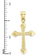 thumbnail image 4 of Golden Fire Solid 14k Gold Cross Pendant Necklace - Christian Jewelry Gifts for Women, 4 of 5