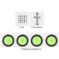 thumbnail image 4 of Labymos 4 PCS 85mm Wheel Rim and Rubber Tire for 1:10 Scale RC Car DIY, 4 of 8