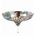 thumbnail image 6 of Meyda Tiffany 263353 Wisteria 20" Wide Single Ceiling Fan Light Kit - MultiColor, 6 of 7