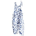 thumbnail image 3 of QATAINLAV Ladies Summer Jumpsuits Baggy Wide Leg Floral Printed Bib Overalls Linen Sleeveless Spaghetti Strap Rompers Multicolor L, 3 of 6