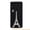 Eiffel Tower Moon, variant on ShockProof Phone Case for Motorola Moto G Power 5G 2026, with Screen Protector, by OneToughShield - Cow Skin Design
