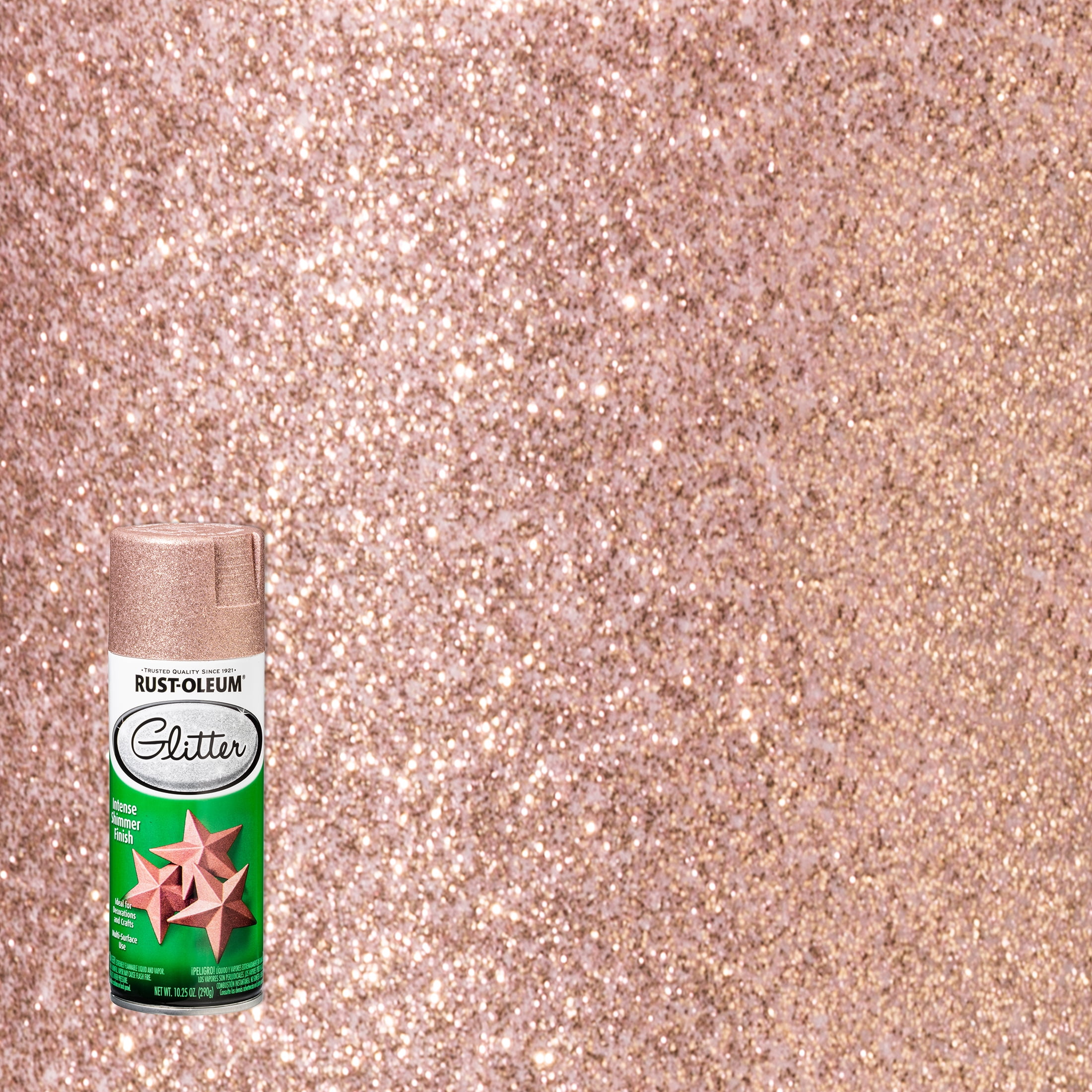 Rose Gold, RustOleum Specialty Glitter Spray Paint 10.25, 6 Pack