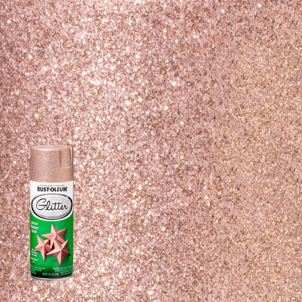 Rose Gold, RustOleum Specialty Glitter Spray Paint 10.25, 6 Pack