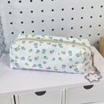 thumbnail image 4 of Aesthetic Pen Bag Bows Pencil Pouch Makeup Bag Large Capacity Pencil Case Pen Pouch Back to School Supplies for Girl Strawberry floral, 4 of 4