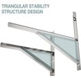 thumbnail image 3 of Stainless Steel Mini Split Bracket Wall Mounting Support For Outdoor Window Air Conditioner Heat Pump Systems, Universal, 9000-18000 Btu Condenser (90, 3 of 5