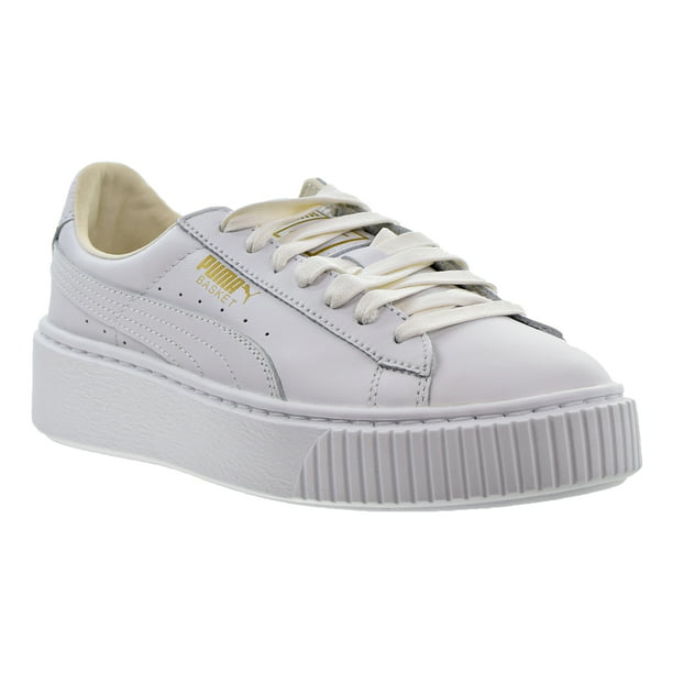 Basket Platform Core Women's Shoes Puma White/Gold 364040-04 -