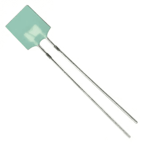 Pack of 10 HLMP-0504 LED GREEN DIFFUSED RECT T/H
