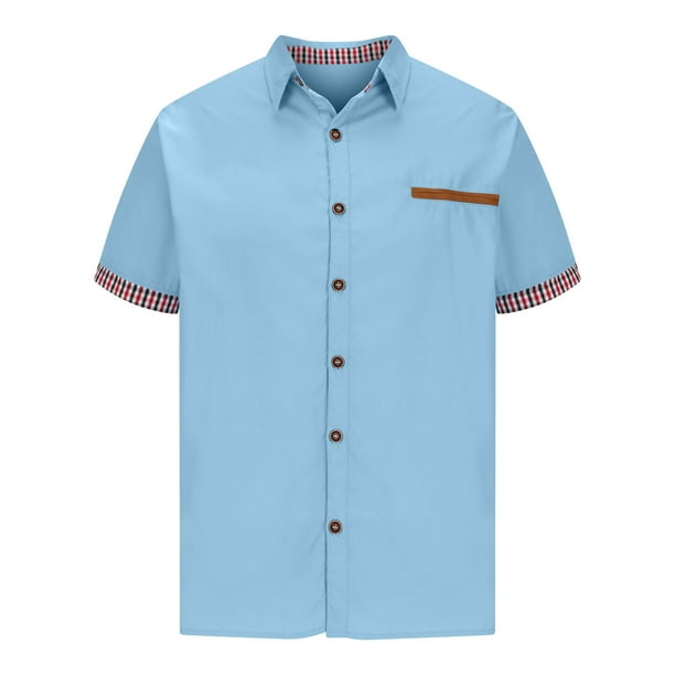 pstuiky camisetas de hombre, Camiseta informal de verano para hombre, de color liso, holgada, de manga corta y cuello redondo camisas casuales para hombre xxxl