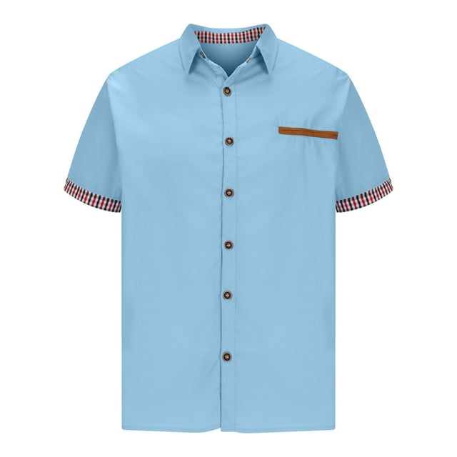 pstuiky camisetas de hombre, Camiseta informal de verano para hombre, de color liso, holgada, de manga corta y cuello redondo camisetas de hombre l