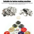 thumbnail image 3 of 100 Pieces Blank Button Making Supplie, Round Button Parts For Button Maker Machine, Round Badge Blank Button Pin Button Supplies, Including Metal Shells, Back Cover And Clear Film, 3 of 8