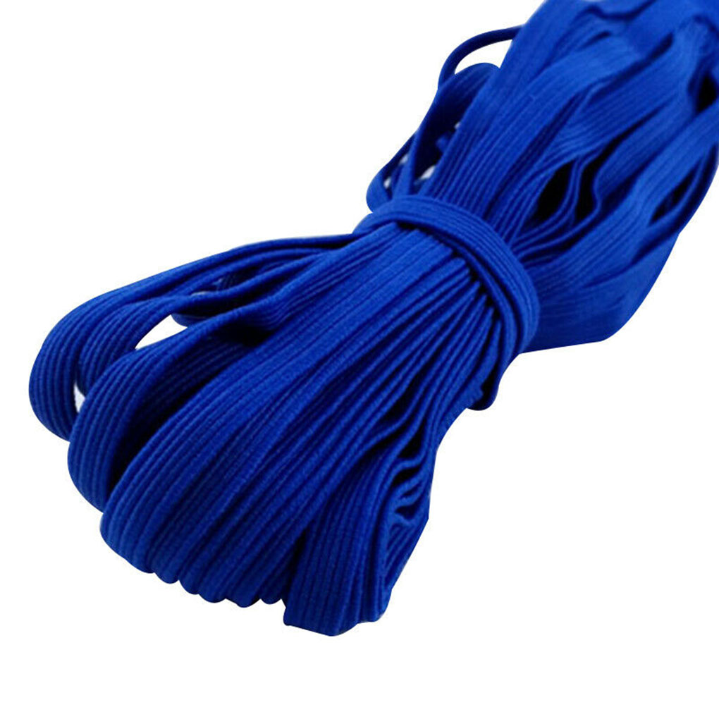 6mm 30 Meter Elastic Band Clothes Pants Sewing Repairing DIY Solid