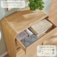 thumbnail image 3 of MIHOVER Modern 5 Drawer Vertical Dresser - 45'' Wood Storage Cabinet with Assembly, Chest of Drawers for Bedroom & Living Room, 3 of 7