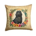 thumbnail image 2 of Briard and Flowers Fabric Decorative Pillow 14 in x 14 in, 2 of 2