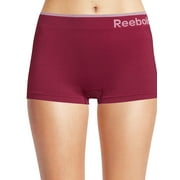 Reebok Womens Underwear Seamless Boyshort Panties, 6-Pack, Sizes XS-3XL