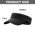 thumbnail image 2 of Gorra deportiva de verano, absorbente del sudor, transpirable, con protección solar, de secado rápido, gorra con parte superior vacía, gorras con diadema para hombre y mujer, 2 of 5