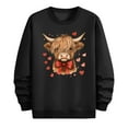 thumbnail image 3 of Ceisia Men's Regular-Fit Crew-Neck Heart-Yak Printed Casual Sweatshirt Gift, 3 of 6