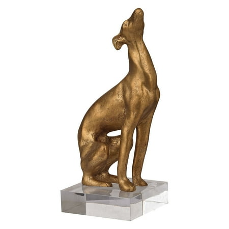Sterling Stretching Greyhound Sculpture