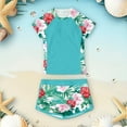 thumbnail image 6 of Gelikeya Girls Rash Guard Swimsuit 2-Piece Bathing Suit UPF 50+ Summer Beach Swimwear Size 7-14T (Child, Mint Green, 7-8 Years), 6 of 6