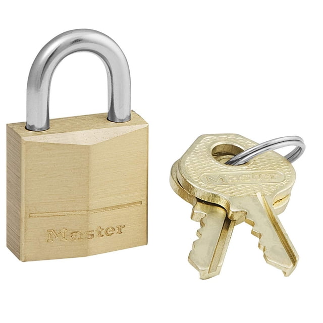 Candado Master Lock 120D de latón con llaves diferentes