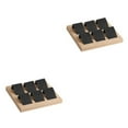 thumbnail image 4 of Maytalsory Rustic Wood Earring Card Holder with Tray for Jewelry Display Showcasing Collection 6 Pair Black 2Set, 4 of 6