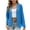 Blue1, variant on Womens Crop Cardigan Dress Casual Long Sleeve Business Open Front Blazer Jacket Work Outerwear