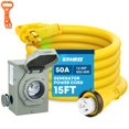 thumbnail image 1 of Kit de cable de generador y caja de entrada de alimentación Kohree 50A 15FT, 1 of 8